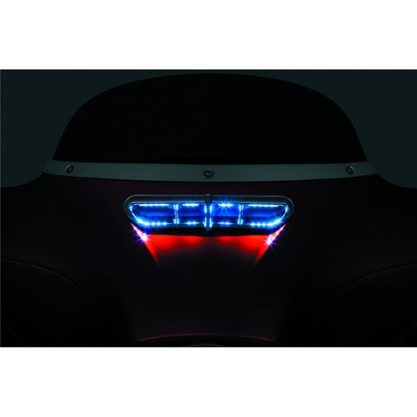 Kuryakyn LED Fairing Vent Accent For Harley-Davidson Chrome - Driven Powersports