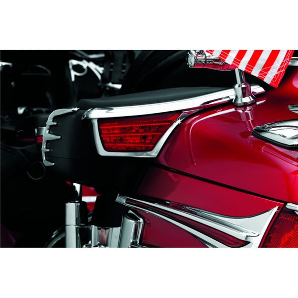 Kuryakyn LED Passenger Armrest Trims With Turn Signal For Honda Chrome - Driven Powersports