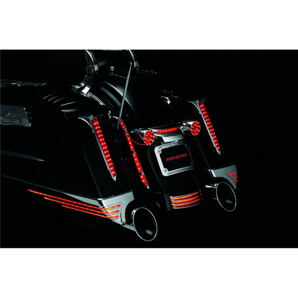 Kuryakyn LED Turn Signal Bar Filler Panel For Harley-Davidson Red - Driven Powersports