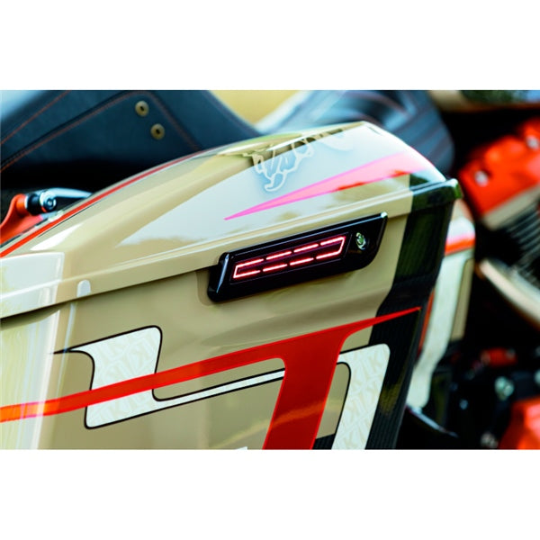 Kuryakyn LED Saddlebag Hinge Accent For Harley-Davidson Chrome - Driven Powersports