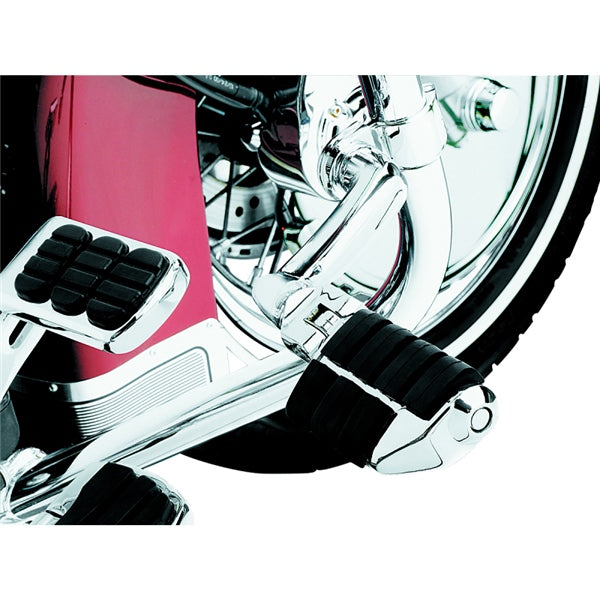 Kuryakyn Longhorn Offset Dually ISO Peg With Clamp Chrome - Driven Powersports