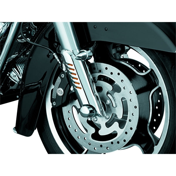 Kuryakyn Lower Leg Deflector Shield For Harley-Davidson Chrome - Driven Powersports