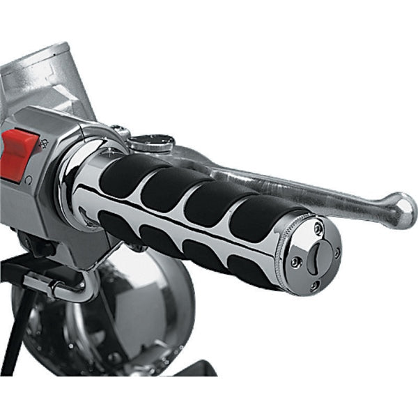 Kuryakyn Metric ISO Grip For Harley-Davidson / Kawasaki & More Chrome - Driven Powersports