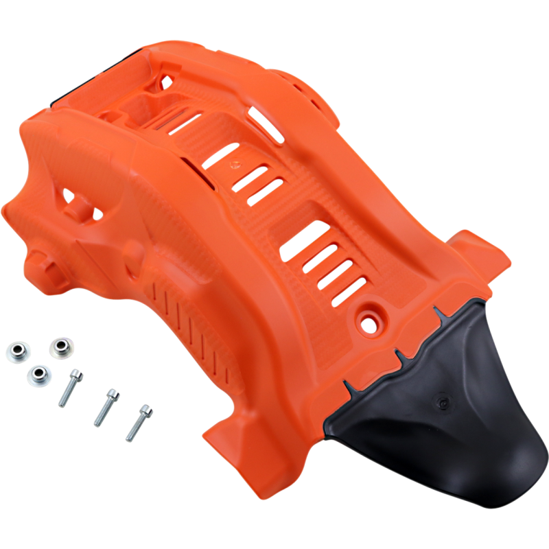 ACERBIS SKID PLATE KTM HUS Orange 16/White 20 Front - Driven Powersports