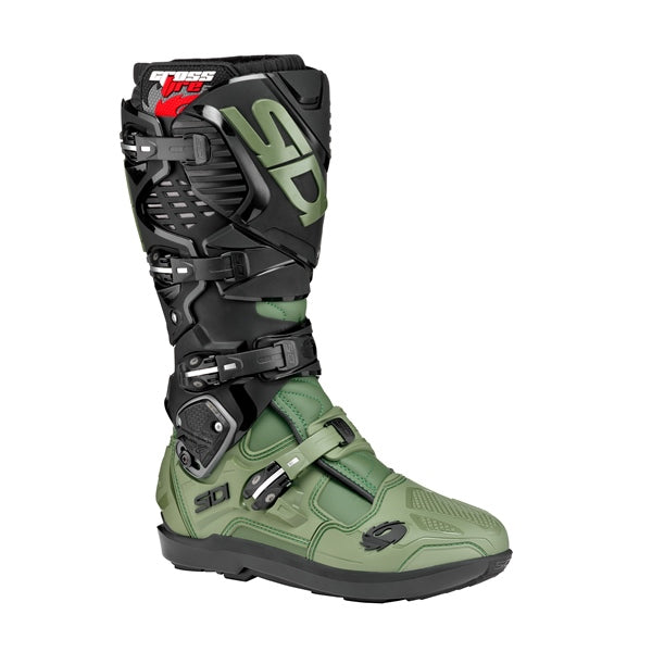 Sidi Crossfire 3 SRS Boots Army/Black 40 - Driven Powersports