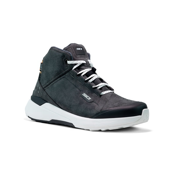 Sidi Nucleus Suede WP Shoes Black/White 38 - Driven Powersports