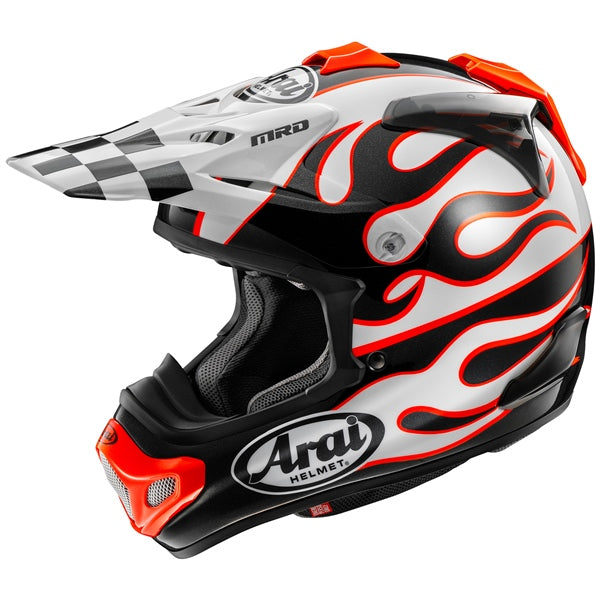 Arai VX-Pro4 Off-Road Helmet Flame White XS - Driven Powersports