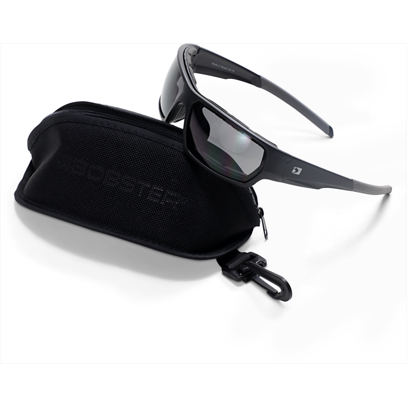 BOBSTER TREAD SUNGLASS REMOVABLE FOAM SMOKED LENS Matte Black Front - Driven Powersports