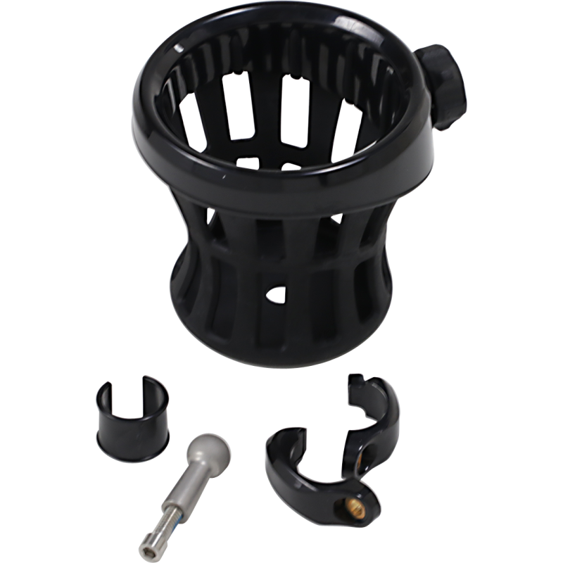 CIRO LLC HOLDER DRINK 7/8-1 Black Front - Driven Powersports