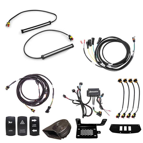SuperATV Deluxe Self-Canceling Turn Signal Kit w/ 6" LED Light (TSK-K-H2-007-K6) - Driven Powersports