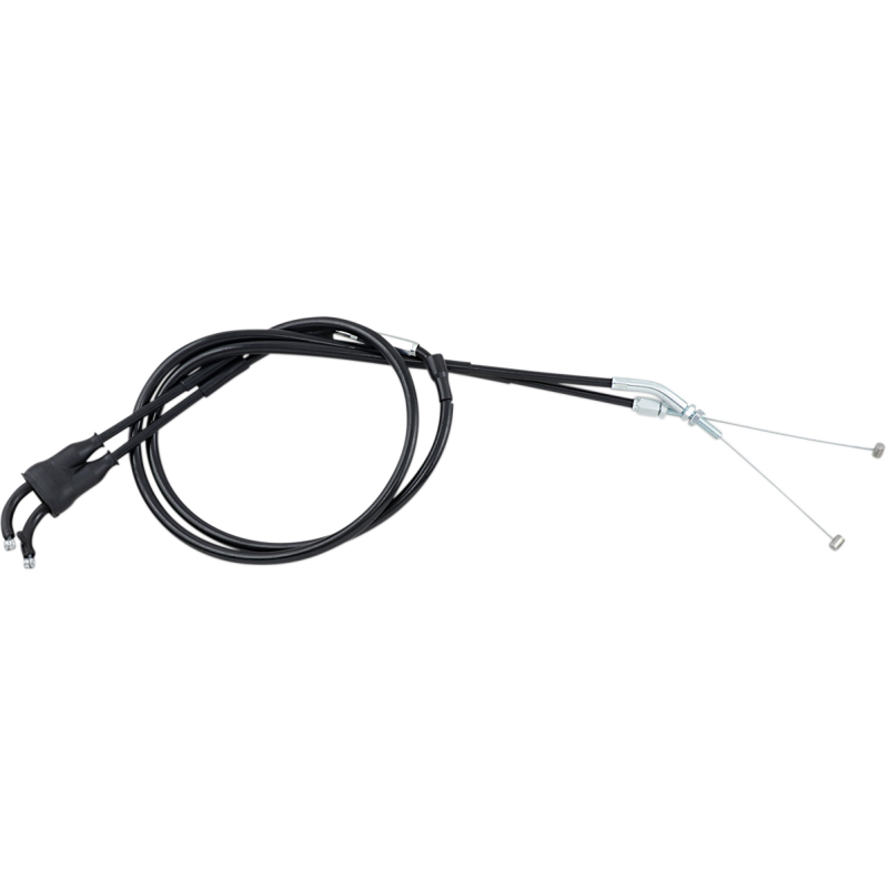 MOTION PRO THROTTLE CABLE VINYL SET (05-0259) Black Front - Driven Powersports