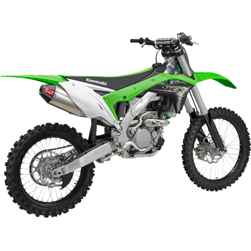 YOSHIMURA 17-20 KX250F RS-4 SO SS/AL/CF Application Shot - Driven Powersports