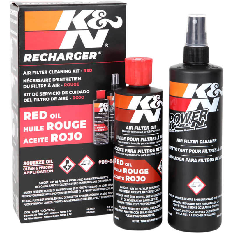 K & N SQUEEZE-BOTTLE RECHARGER FILTER CARE KIT 3/4 Front - Driven Powersports