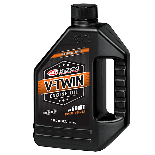 MAXIMA RACING OILS V-TWIN MINERAL 50WT 32 OZ EA Of 12 (30-07901-1) - Driven Powersports