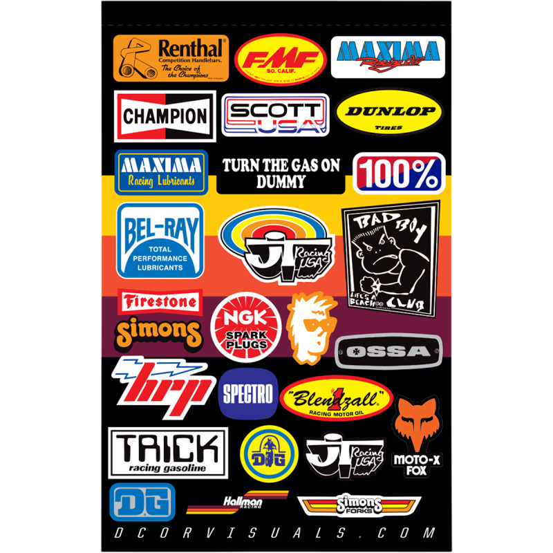 D'COR VISUALS DECAL SHEET THROWBACK Front - Driven Powersports