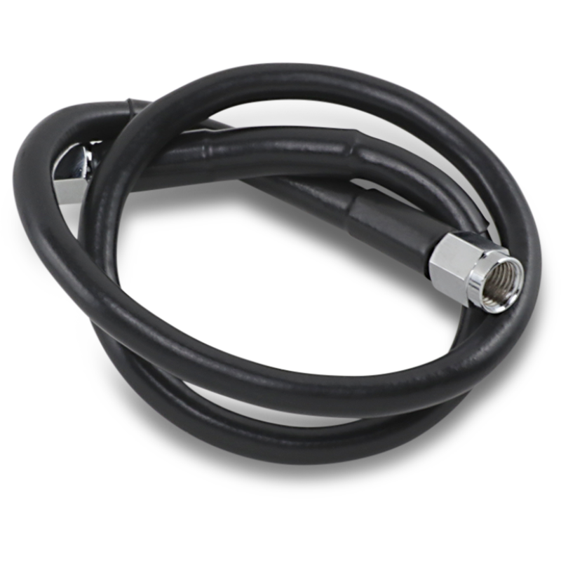 DRAG SPECIALTIES BLACK S/S BRAKE LINE 23" Front - Driven Powersports