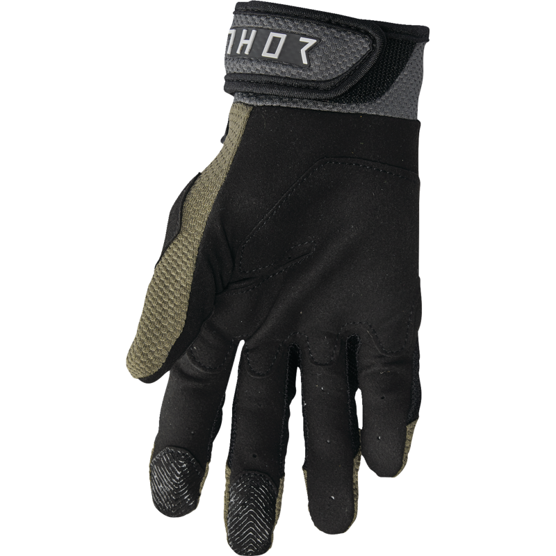 THOR GLOVE TERRAIN Army/Charcoal Back - Driven Powersports