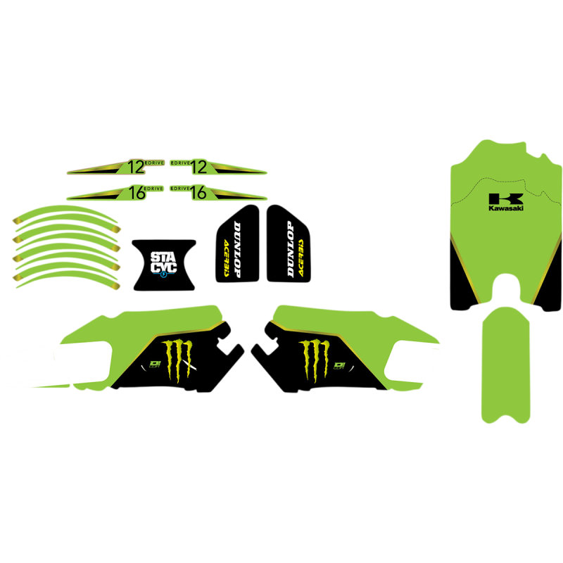 D'COR VISUALS GRAPHIC KIT STACYC MEK Front - Driven Powersports
