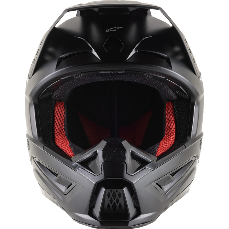 ALPINESTARS HELMET SM5 SOLID Black Front - Driven Powersports