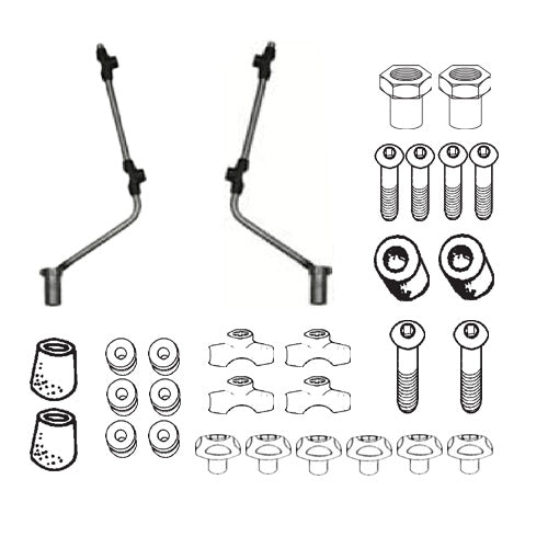 GIVI A103A Windshield Mounting Kit for Piaggio BV500