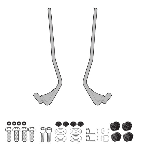 GIVI A5608A Windshield Mounting Kit for Vespa Primavera/Sprint 50-150