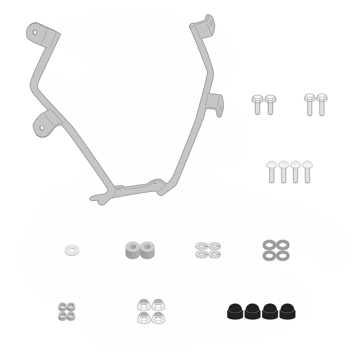 GIVI A9063A Windshield Mounting Kit for Royal Enfield Bear 650