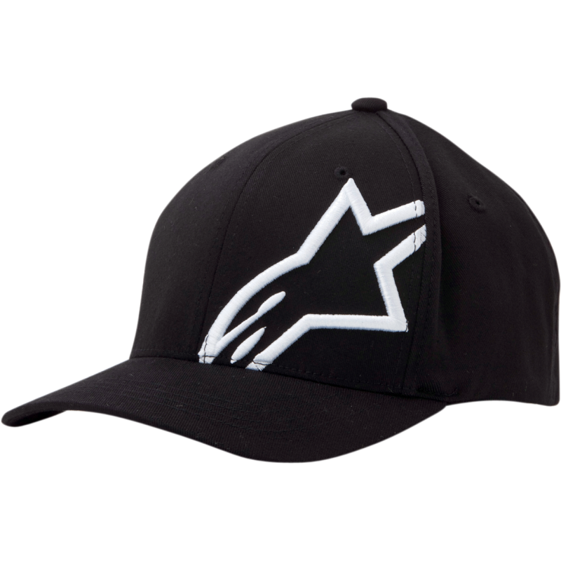 ALPINESTARS HAT CORP SHFT 2 Black/White 3/4 Front - Driven Powersports