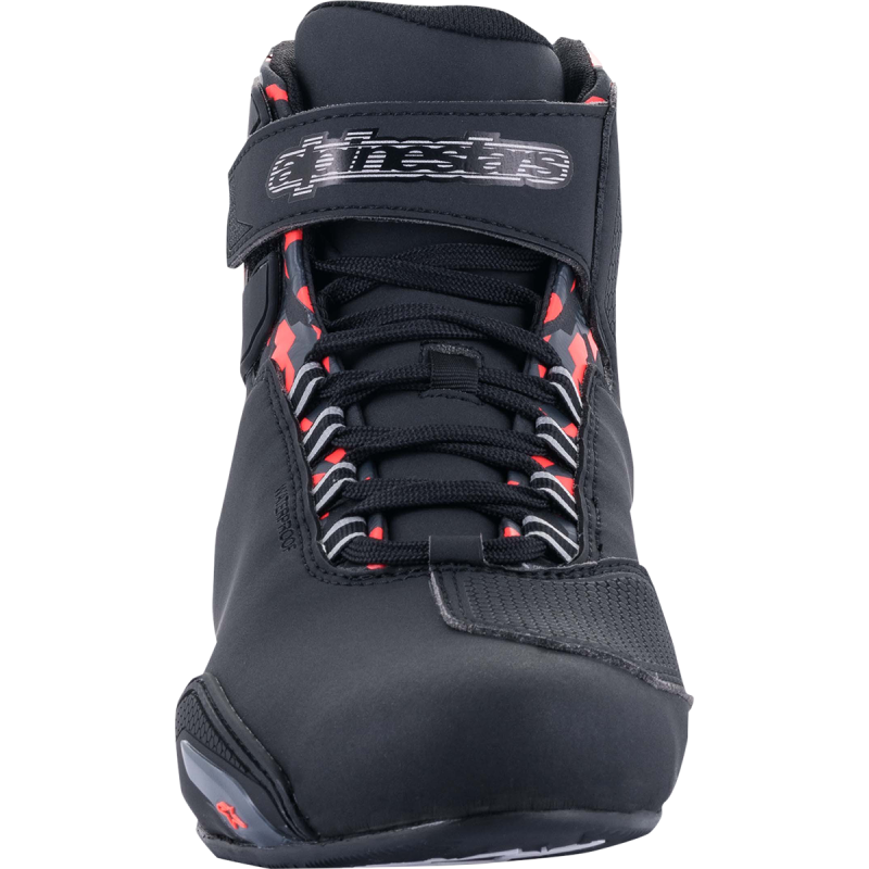 ALPINESTARS SHOE SEKTOR WP Black/Dark Gray/Fluo Red Front - Driven Powersports