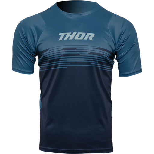 THOR JRSY ASSIST SHVR Teal/Midnight Front - Driven Powersports