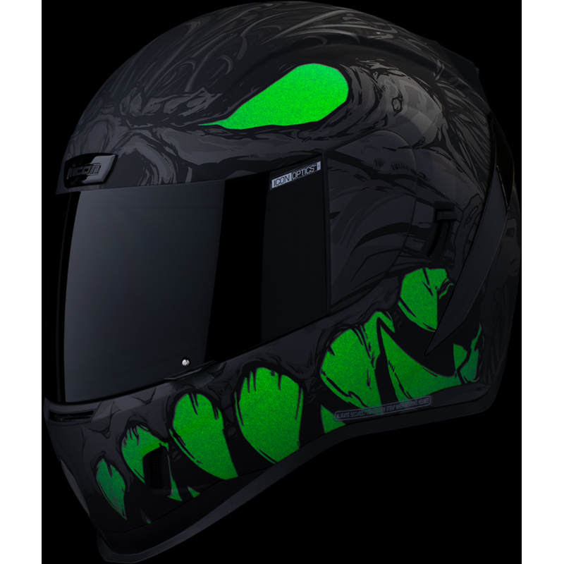 ICON HELMET AIRFORM MIPS MANIK'RR Dark Black Front - Driven Powersports