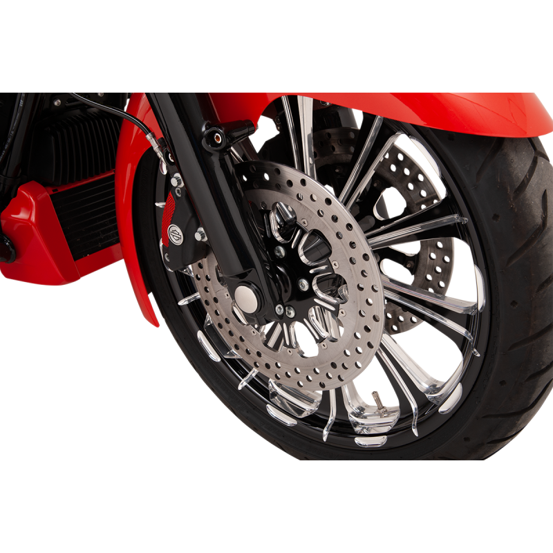 KLOCK WERKS 08-19 FLHT/FLHR/FLTR FLUSH FRT AXLE Application Shot - Driven Powersports