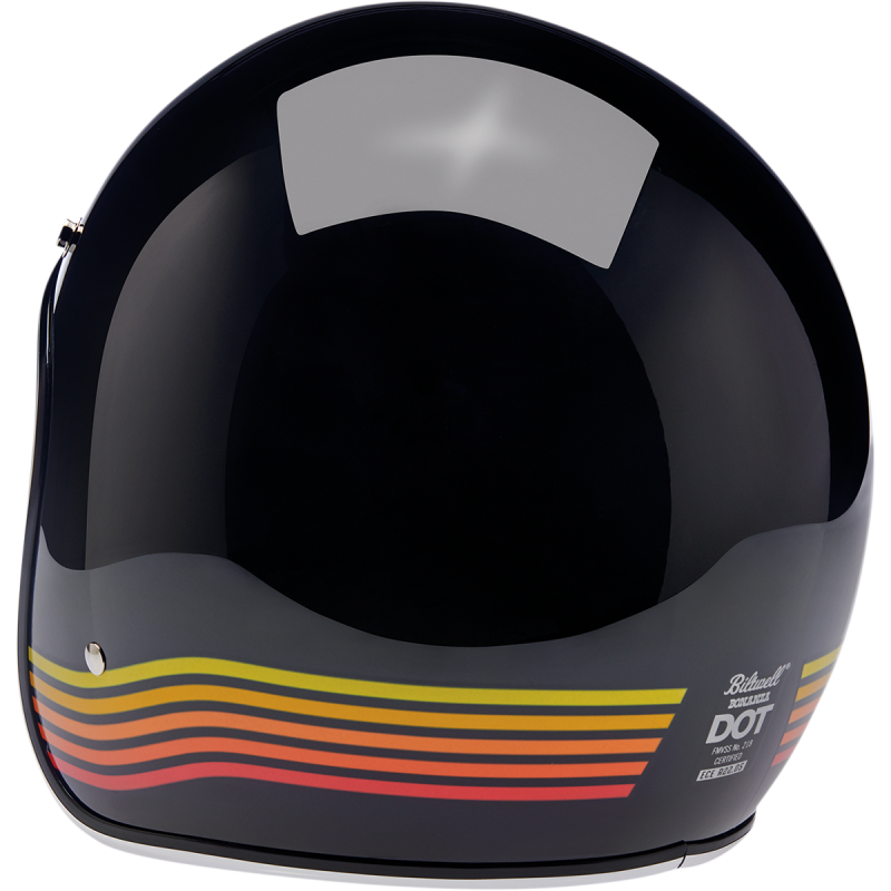 BILTWELL HELMET BONANZA Gloss Black Spectrum Back - Driven Powersports