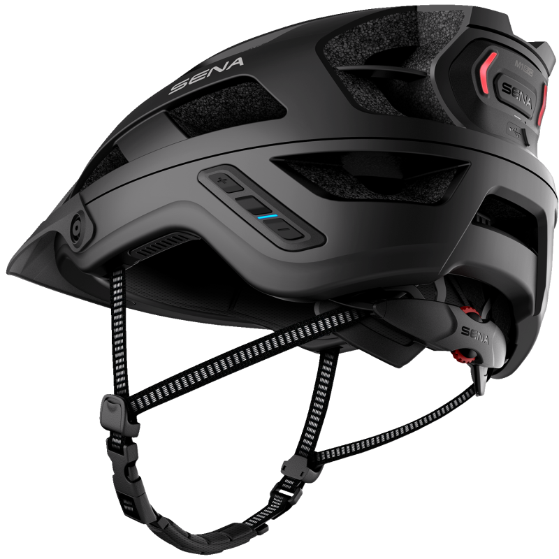 SENA M1 EVO SENA MTB HELMET Matte Black Back - Driven Powersports