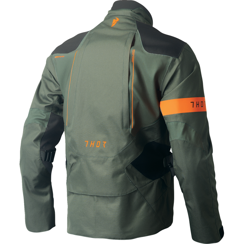 THOR JACKET RANGE Army/Orange Back - Driven Powersports