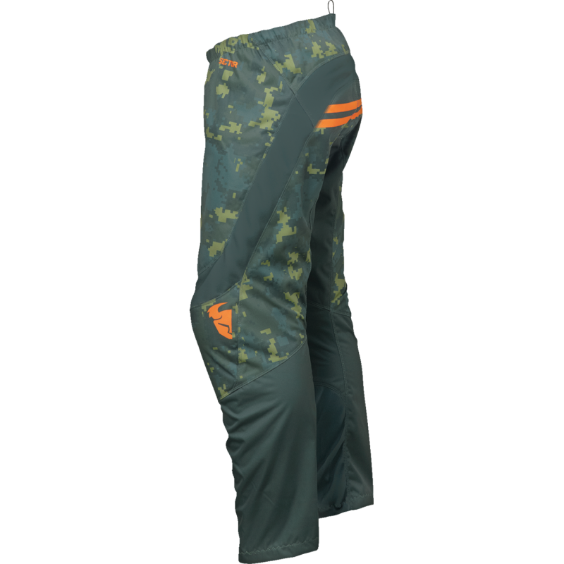 THOR PANT SCTR DIGI Green/Camo Left Side - Driven Powersports