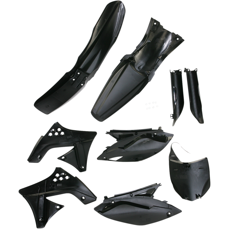 ACERBIS PLASTIC KIT FULL- KX250F:09-10 Black Bottom - Driven Powersports