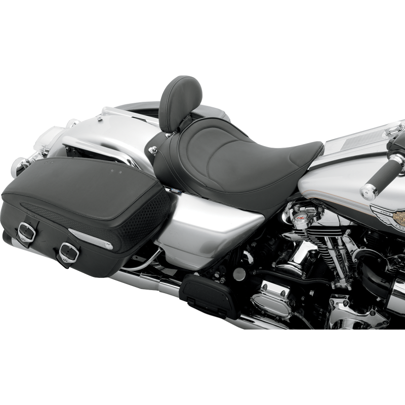 DRAG SPECIALTIES 97-07 FLHR SOLO FRT SEAT MILD STITCH Application Shot - Driven Powersports