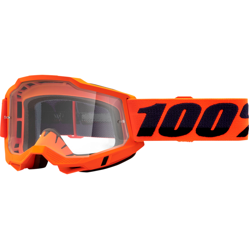 100% ACCURI 2 OTG GOGGLE - CLEAR LENS Orange Front - Driven Powersports