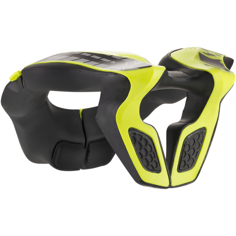 ALPINESTARS Neck Support (Youth) Black/Yellow Back - Driven Powersports