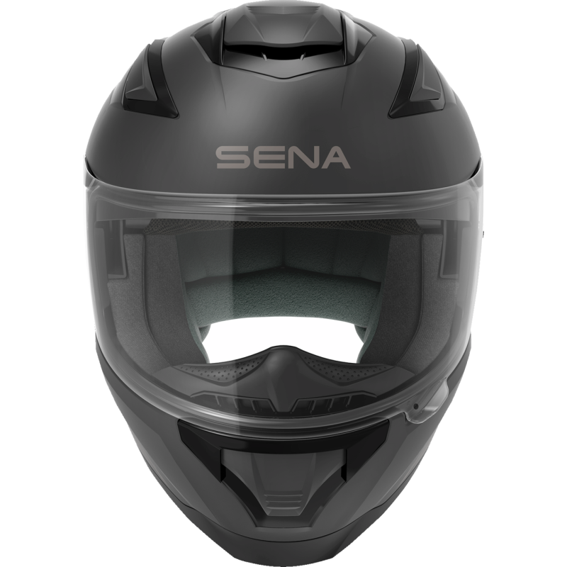 SENA STRYKER SMART HELMET FULL-FACE DOT Matte Black Front - Driven Powersports