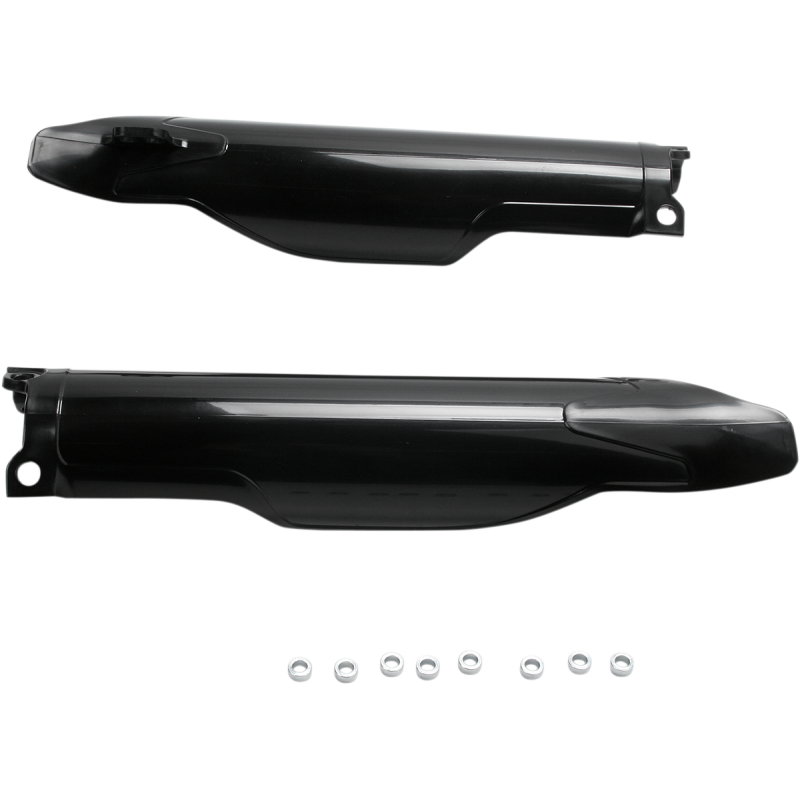 ACERBIS LWR FORK CVR SET- KX250F/450F:09-10 Black 3/4 Front - Driven Powersports