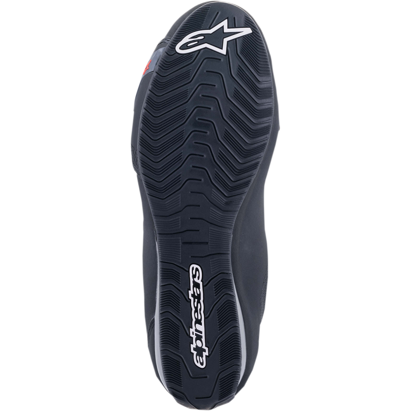 ALPINESTARS SHOE SEKTOR WP Black/Dark Gray/Fluo Red Bottom - Driven Powersports