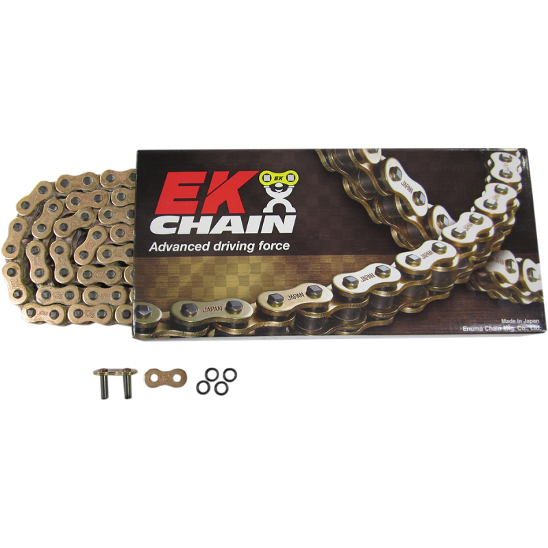 EK 520MVXZ2-120 GOLD/NICKEL QX-RING CHIAN 3/4 Front - Driven Powersports
