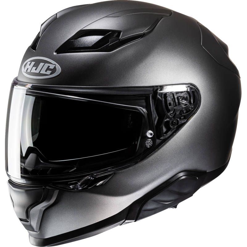 HJC F71 Semi Flat Black Titanium Front - Driven Powersports