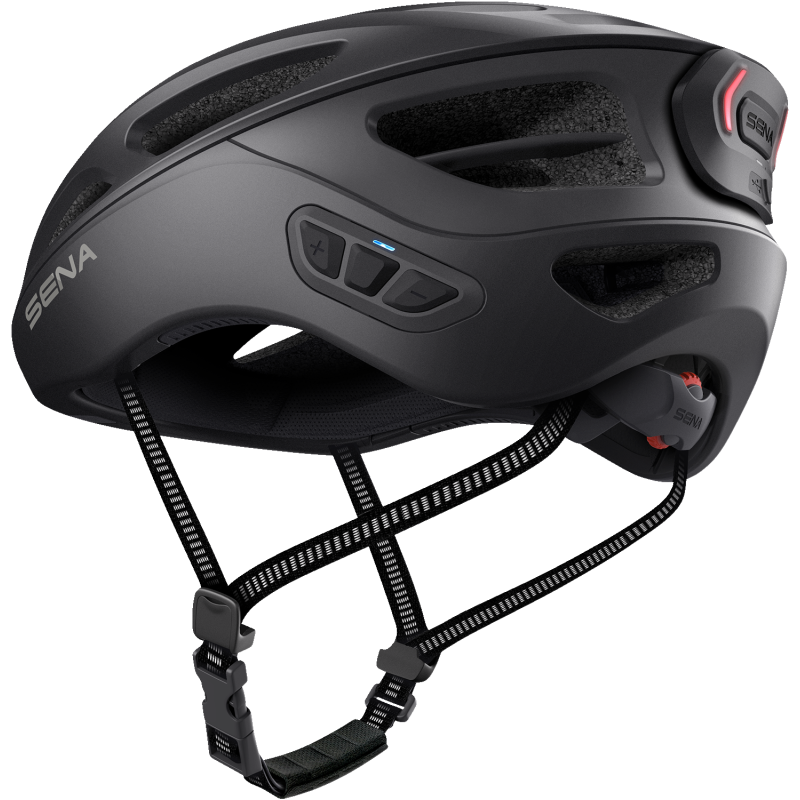 SENA CYCLING HELMET R1 EVO Matte Black Back - Driven Powersports