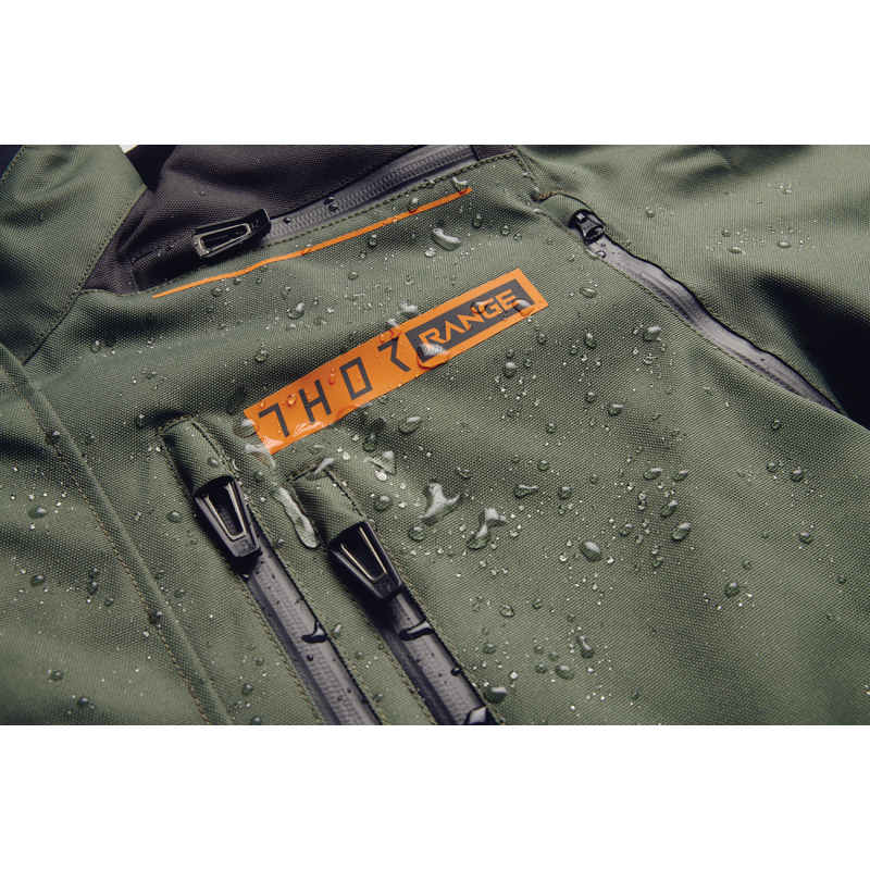 THOR JACKET RANGE Army/Orange Detail - Driven Powersports