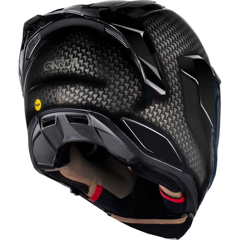 ICON ULTRAFLITE CARBON Black Back - Driven Powersports