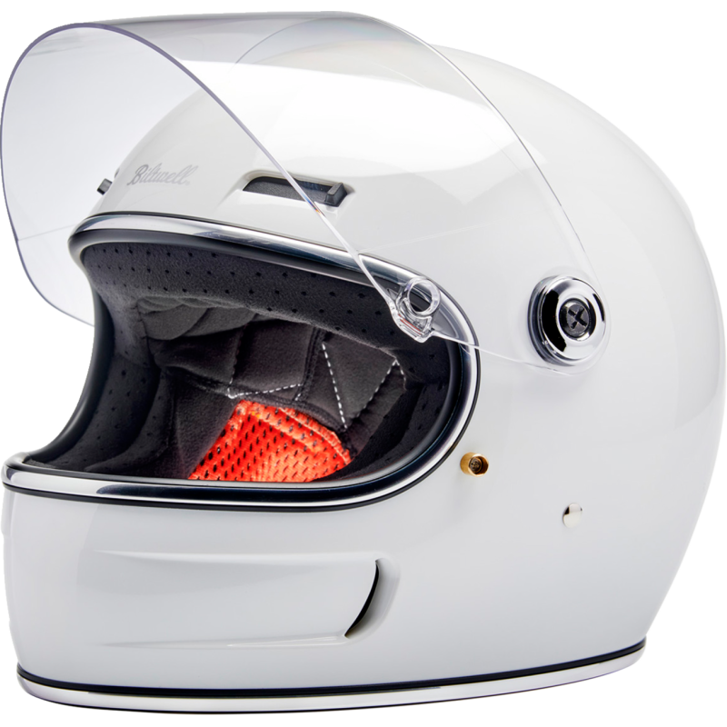 BILTWELL HELMET GRINGO SV Gloss White Front - Driven Powersports