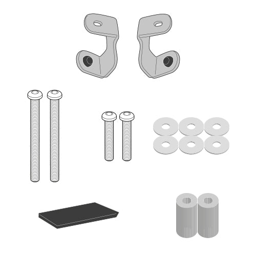 GIVI D5130KIT Windshield Mounting Kit for 5130DT, fits BMW C400X