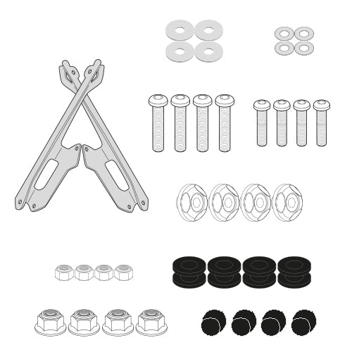 GIVI D5142KIT Windshield Mounting Kit for 5142DT, fits BMW CE 04